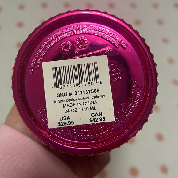 20 oz Venti Starbucks Holiday 2022 Bling Tumbler | Pink Sangria - Picture 3 of 3
